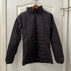 Pwdr Room Women Puffer Hooded Jacket Light Weight Dark Brown